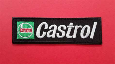 Castrol Oil Formula One Motorsport Rally Racing Embroidered Patch Uk