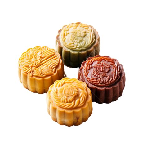 Mid Autumn Festival Moon Cake Color Pastry Gourmet Real Four Real