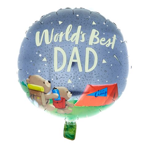 Buy Hugs Worlds Best Dad 18 Inch Foil Helium Balloon For Gbp 2 49