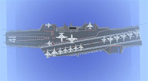 Aircraft Carrier Uss Midway Cv 41 Minecraft Map