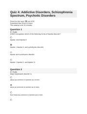 Understanding Addictive Disorders Schizophrenia Spectrum And Course