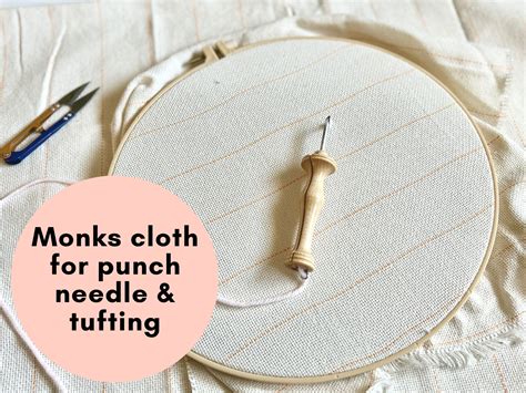 Monks Cloth For Punch Needle Embroidery Needle Punching Supplies