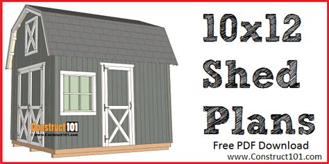 X Barn Shed Plans Construct