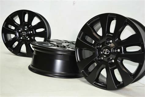 20″ Toyota Tundra Sequoia 2021 Factory Oem Genuine Satin Black Wheels