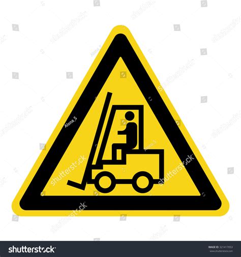 Clipart Of Forklift Warning Signs