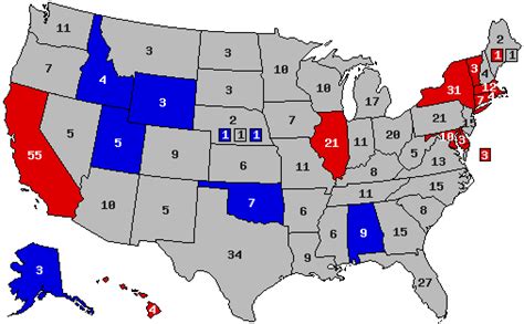 Red Blue State Map For 2012