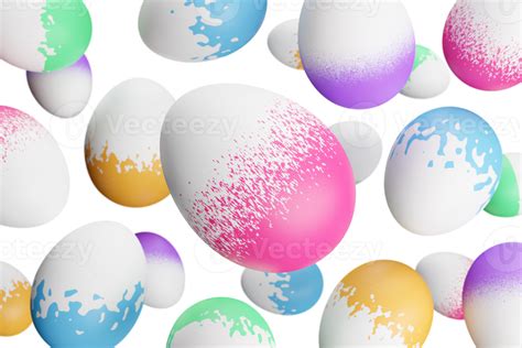 Easter Egg Falling 3d Render Illustration 18243934 Png