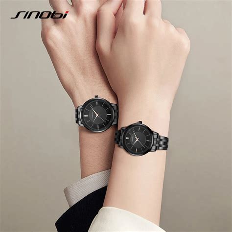 SINOBI Reloj De Pulsera De Cuarzo Para Hombre Y Mujer Cron Grafo De