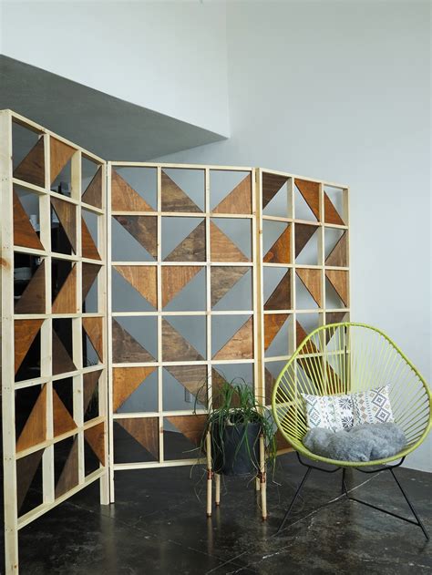 How to make a geometric room divider - Ohoh deco