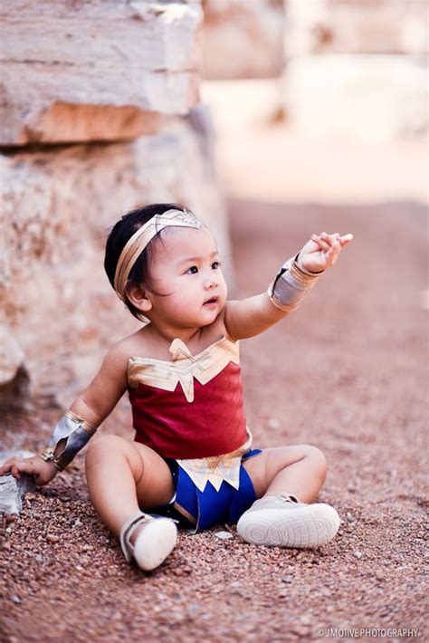 Baby Wonder Woman Costume Photo Shoot | POPSUGAR Family