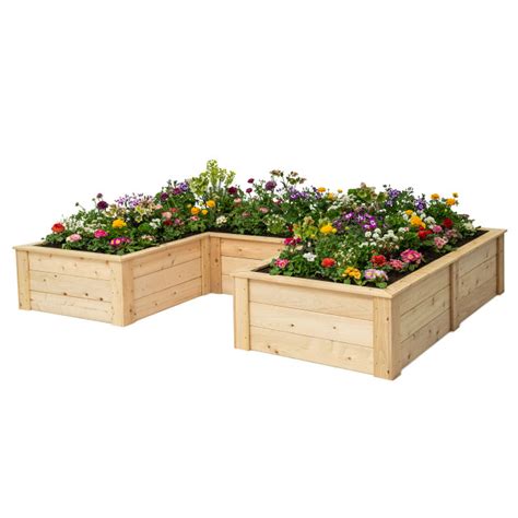 Deer Proof Cedar Complete Raised Garden Bed Kit 8 X 16