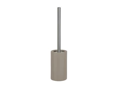 Brosse Wc avec support Céramique TUBE Taupe Spirella