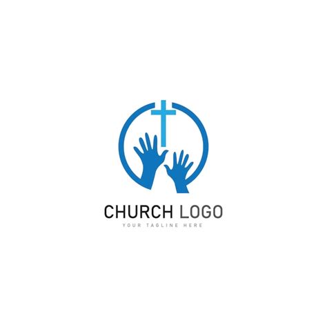 Modelo De Design De Cone De Vetor De Logotipo Crist O De Igreja