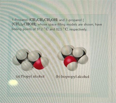 Solved Explain why the boiling point of 1-propanol is | Chegg.com