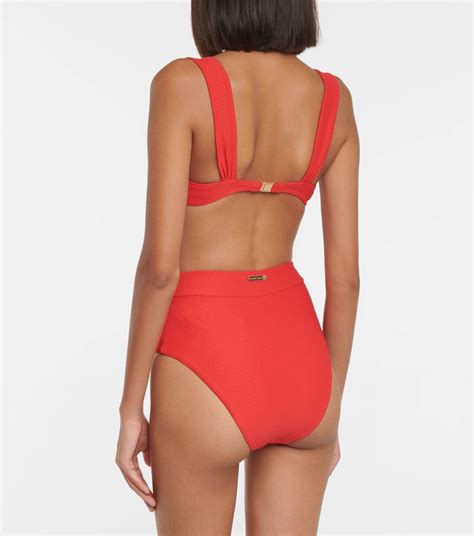 Numana High Rise Bikini Bottoms In Red Heidi Klein Mytheresa