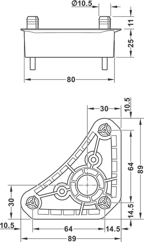 Embase D Angle Hafele 48 Mm BATIFER Quincaillerie Professionnelle