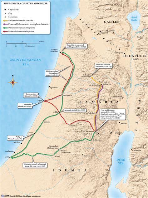 Philip Acts 8 Map