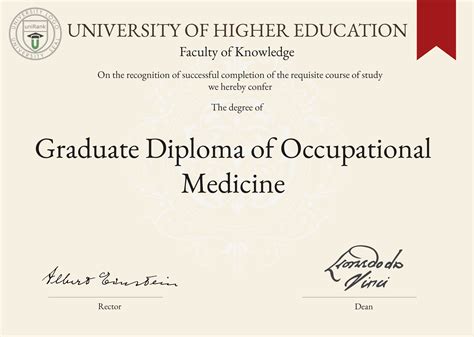 Graduate Diploma Of Occupational Medicine Grad Dip Occ Med Unirank