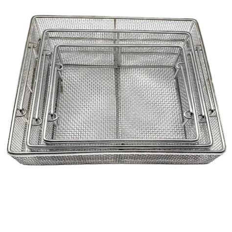 Burr Free Stainless Steel Wire Mesh Smooth Stackable Instrument