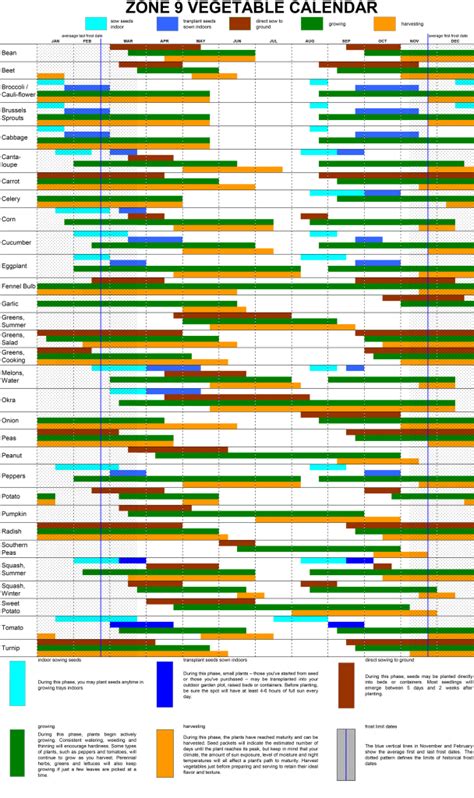 Printable Zone Planting Schedule