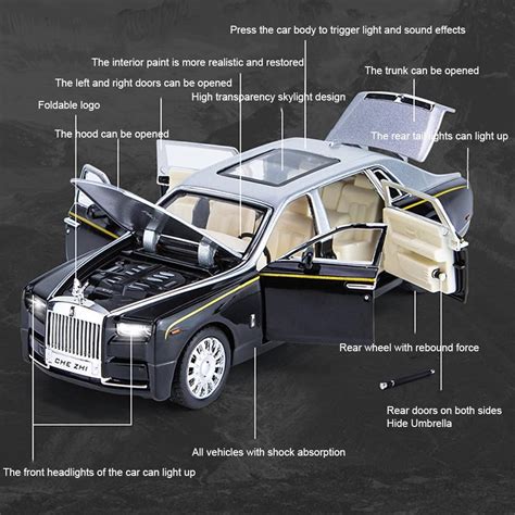 Rolls Royce Phantom Modelo de automóvil de juguete coleccionable de