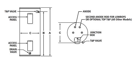 American Water Heaters E6n 40h Proline Tall 40 Gallon Top Connect