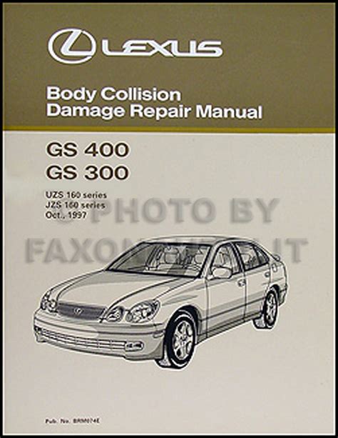 1998 2005 Lexus GS 400 430 And 300 Body Collision Repair Shop Manual Orig