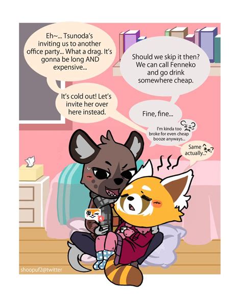 Broke Aggretsuko Retsuko X Haida Haida X Retsuko Anime Furry