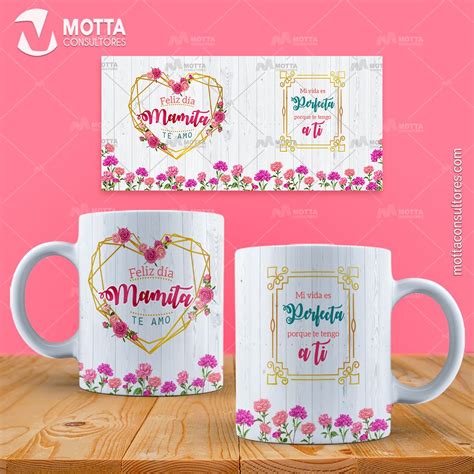 20 DiseÑos Para Sublimar Tazas DÍa De Las Madres Estilo Floral Tazas