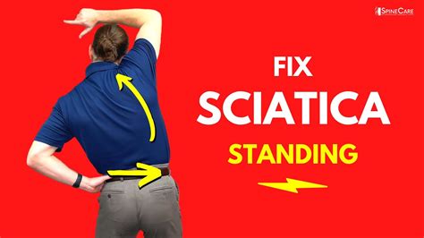 Best Standing Sciatica Exercises For Instant Pain Relief Youtube