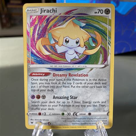 Jirachi Vivid Voltage Amazing Rare Holo Pokemon Card Near