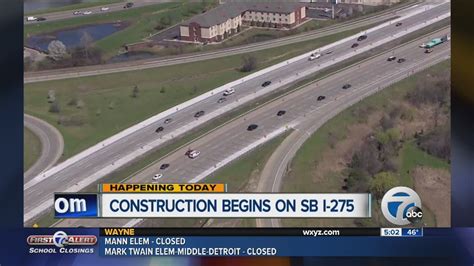 Construction Begins On I 275 Southbound Youtube