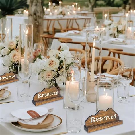 Personalized Reserved Table Signs The Secret To Making Your Event Unforgettable