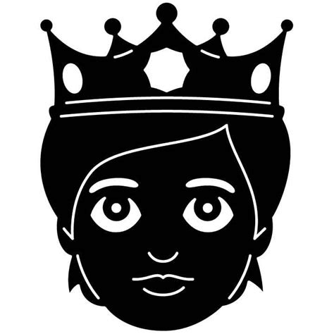 Emoji Crown Princess Free DXF File for CNC Machines - DXFforCNC