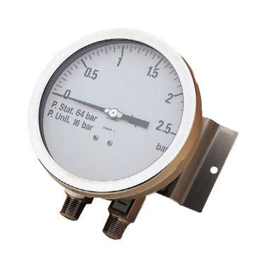 Stainless Steel Differential Pressure Gauge Rib Series Riels