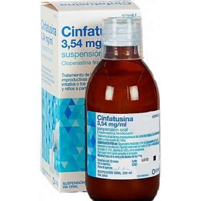 CINFATUSINA 354 MGML SUSPENSION ORAL 1 FRASCO 200 ML Farmacia Parcent