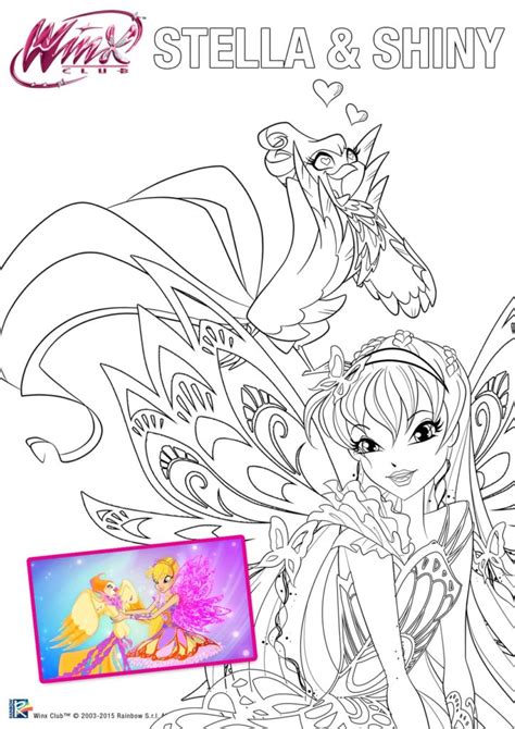 Winx Club Stella Coloring Pages