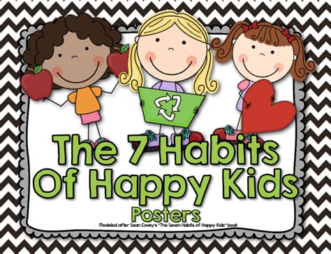 Updated Freebies Happy Kids 7 Habits Kids Poster