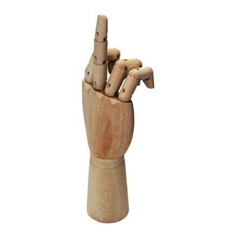 Figurine Fuck Wood Hand 3D Model CGTrader