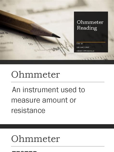 Ohmmeter Scale Reading | PDF