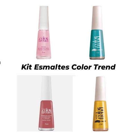 Kit De Esmaltes Color Trend Avon Unidades De Esmaltes Shopee Brasil