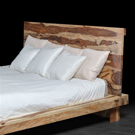 Industrial Style Tan Bed Natural Queen Size Artemano Touch Of