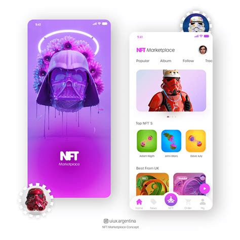 Nft Marketplace Concept On Behance