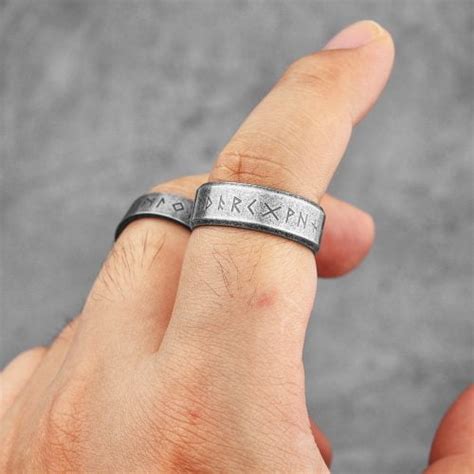 Bague Viking Rune Retro Bagues Tendances