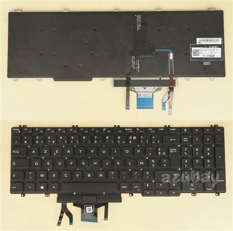 French Azerty Français Keyboard For Dell Latitude 5500 5501 Precision 3540 3541 0vtxvn Backlit