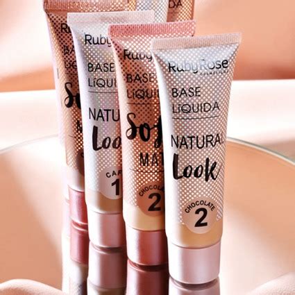 Base Líquida Natural Look Nude Bege Ruby Rose Shopee Brasil