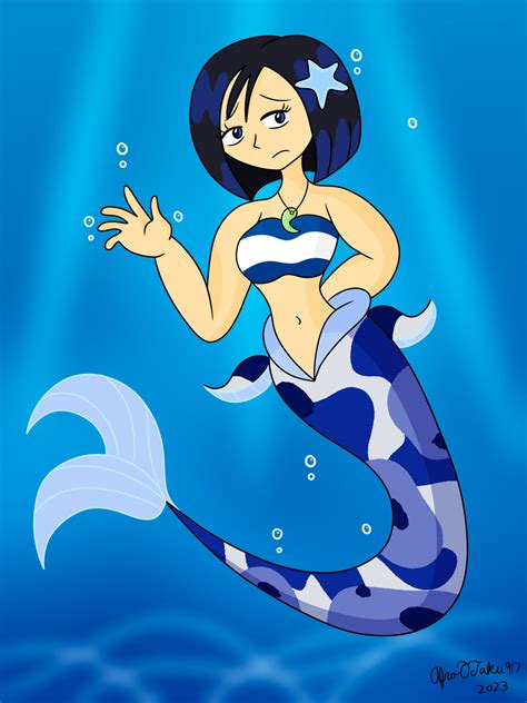 mermaid oc starina  afrootaku  deviantart