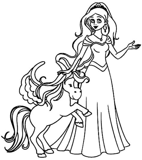 Desenhos De Princesa E Unicórnio Para Colorir Pop Lembrancinhas