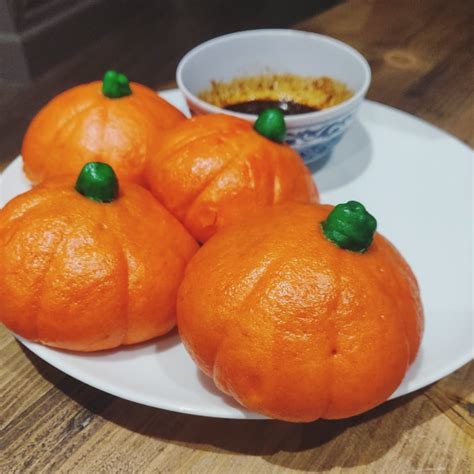 I Made Some Pumpkin Bao Buns Today To Cheer Myself Up On An Otherwise