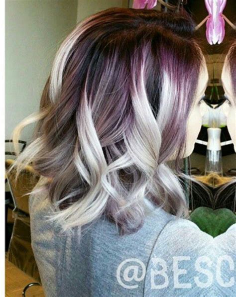 Ombre Streak Dyed Hair Bescene On Instagram Peinados Hair Styles